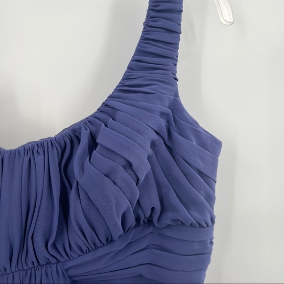 Badgley Mischka blue bridesmaid dress size 14 - Picture 7 of 8